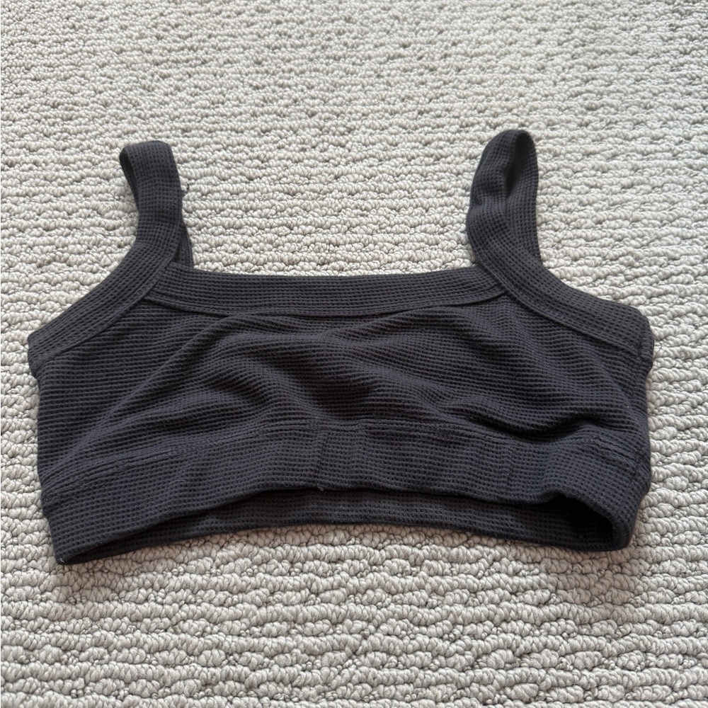 Jo And Jax waffle knit Dance Bra Top YL